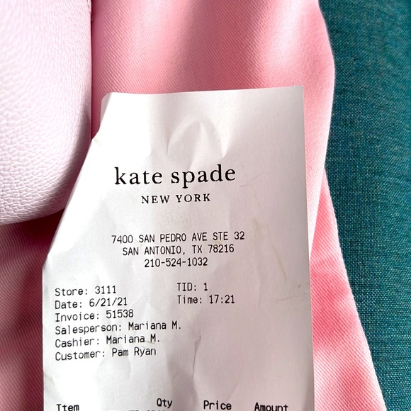 NWT Kate Spade Lavender, grey & cream satchel or tote. Beautiful - Picture 4 of 13